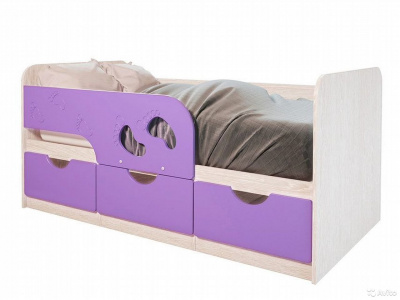 Кровать Минима Лего лиловый сад